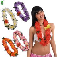 HAWAII Halskette mit Blumen und Blättern