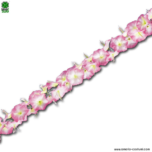 FESTONE HAWAII IN STOFFA ROSA - 210 cm