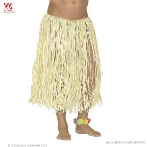 Falda hawaiana de rafia 78 cm Paja