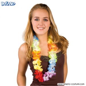 Hawaiianische Halskette - Regenbogen dlx