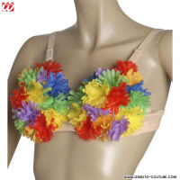 SUTIÃ FLORES MULTICOLORIDAS LUXO