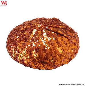 Basque à paillettes orange