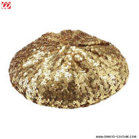 Boina de Paetês Dourado