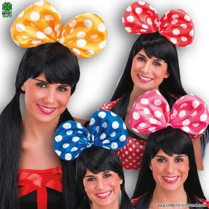 Diadema con lazo de lunares