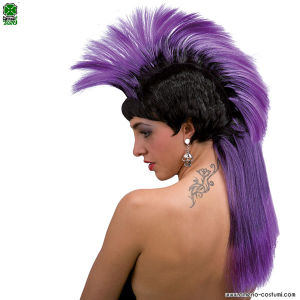 Peluca PUNK PÚRPURA