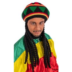 Rasta-Hut mit Haaren