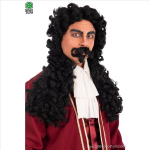 Captain Hook wig with mustache