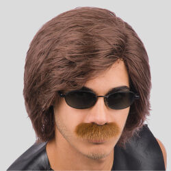 Brown Men's Wig