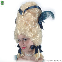 POMPADOUR WIG WITH DECORATIONS - Blonde