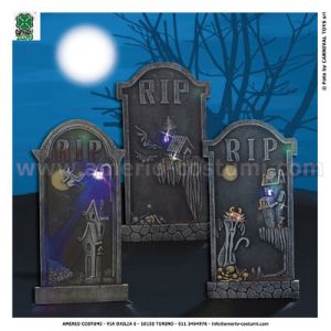 Tombstone with light 92 cm