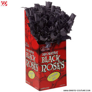 Schwarze Rose 44 cm