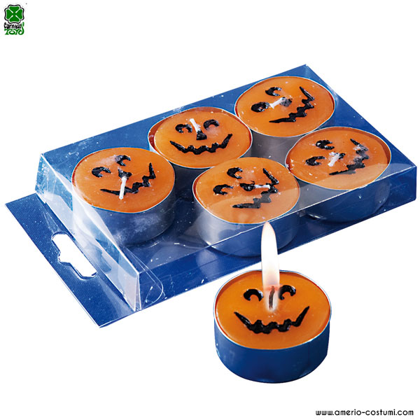 Pcs. 6 Pumpkin candles