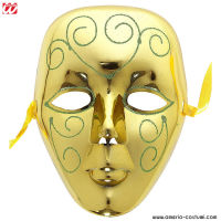 GOLD MASK WITH GLITTER