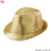 SEQUIN HAT - GOLD