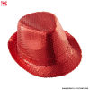 SEQUIN HAT - RED