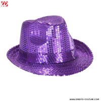 CHAPEAU À PAILLETTES - VIOLET