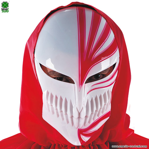 Máscara MANGA BLANCA Y ROJA