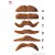 Blonde Mustache Stickers
