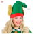 Pălărie de elf ajutor al lui Moș Crăciun cu urechi