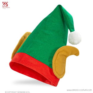 Weihnachtselfen-Hut mit Ohren des Helfers vom Weihnachtsmann