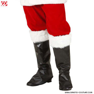 Santa Claus boot covers with plush