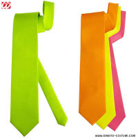 CORBATA DE SATÉN FLUORESCENTE - disponible en 4 colores.