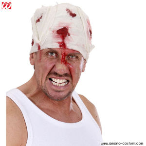 Bloody head bandage