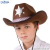 COWBOY HAT SHERIFF JUNIOR - BROWN