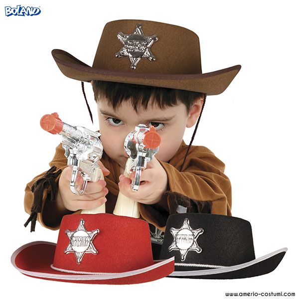 Cappello SCERIFFO - disp. 3 col. - Bambino