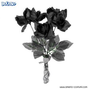 BOUQUET 5 ROSE NERE