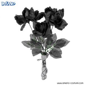 Bouquet with 5 black roses