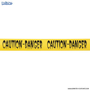 Banda de baricat Caution Danger 10 m