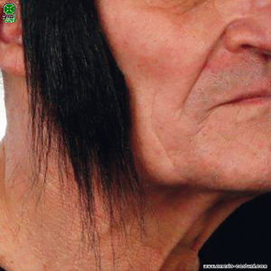 Long Black Sideburns