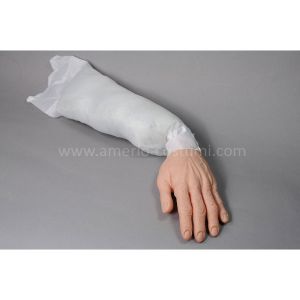 Hand with sleeve