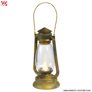 Lantern with flickering LED light