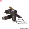 Western-Style Gürtel mit Kunstleder-Holster Braun