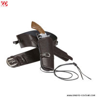 Cinto com Coldre Western Marrom