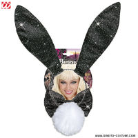 Schwarzer Glitzerhase