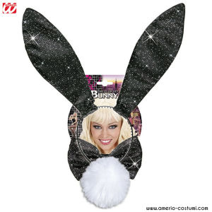 Iepuraș negru cu sclipici