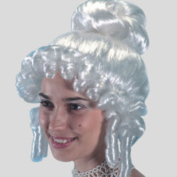 LADY WITH CURLS Wig - White