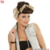 Pin Up Girl Rockabilly Wig with Brown Scarf