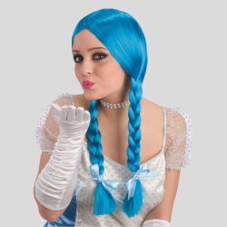 Perruque AVEC TRESSES - BLEU