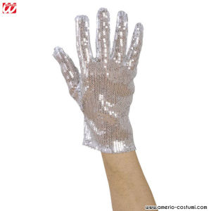 GANT À PAILLETTES - ARGENT