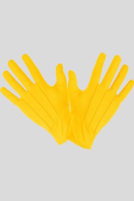 Pereche de mănuși galbene