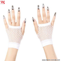 PAAR FINGERLOSE NETZHANDSCHUHE - WEISS