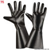 Pereche de mănuși din piele ecologică neagră pentru costume