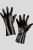 Pair of Black Faux Leather Character Gloves for Children