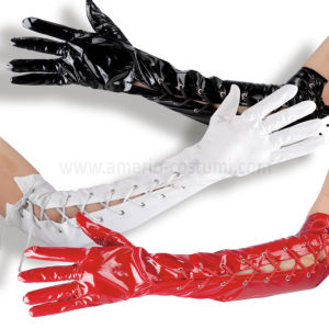 PAIRS OF VINYL GLOVES - RED