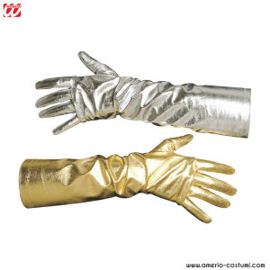 PAAR METALLISIERTE HANDSCHUHE - disp. 2 col.