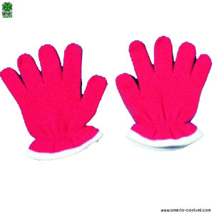 PAIRS OF RED GLOVES FOR CHILDREN
